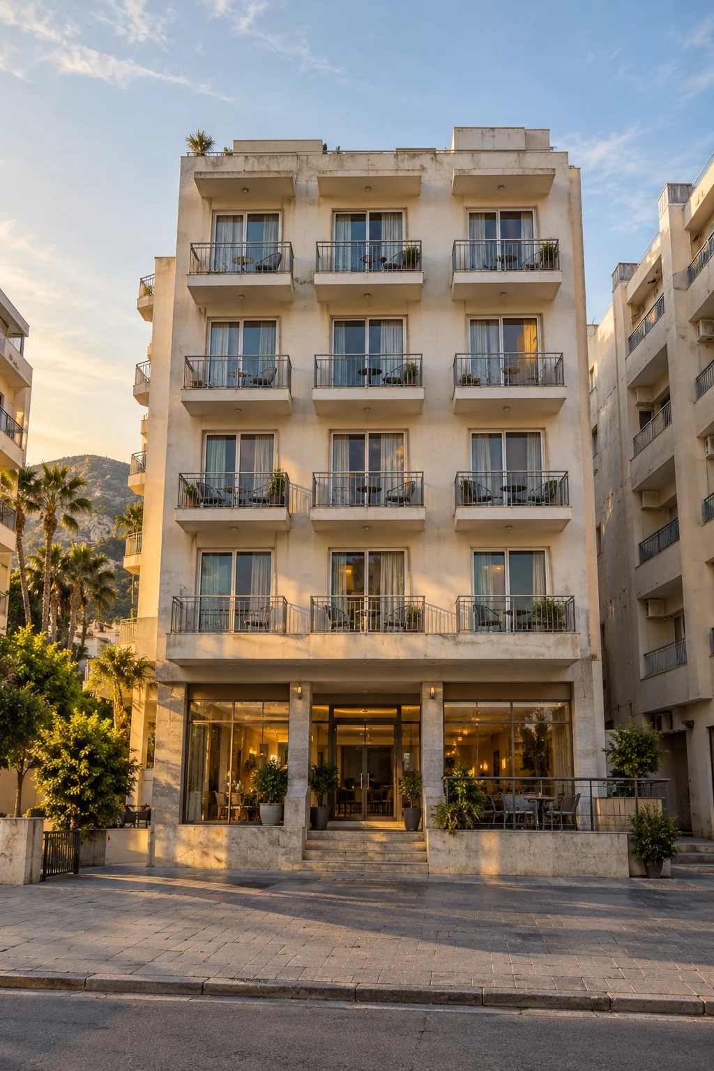 Costa Blanca Urban Hotel — Imagen ilustrativa generada con IA; no es una fotografía del activo.