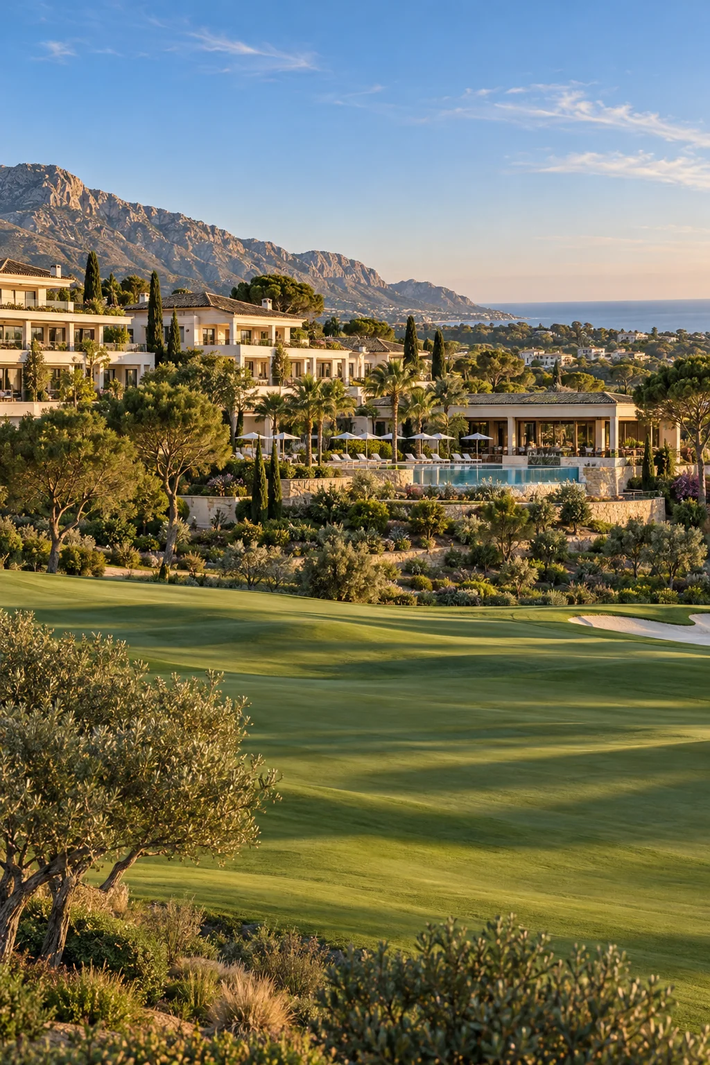 Costa del Sol Golf & Wellness Resort — Imagen ilustrativa generada con IA; no es una fotografía del activo.