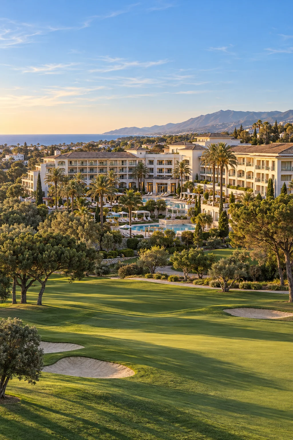 Costa del Sol Golf Hotel — Imagen ilustrativa generada con IA; no es una fotografía del activo.